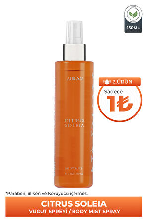 Citrus Soleia Parfümlü Kadın Vücut Spreyi Vücut Misti Body Mist Spray 150ml