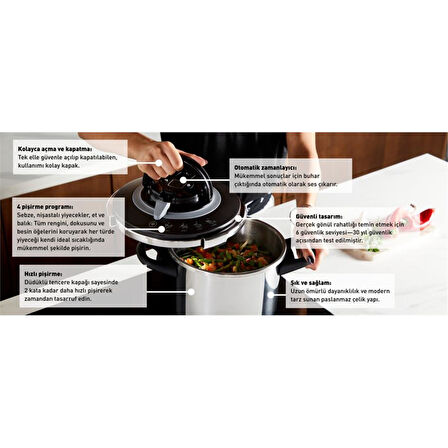 Clipso Chef Düdüklü Tencere 6L + 4.5L Set