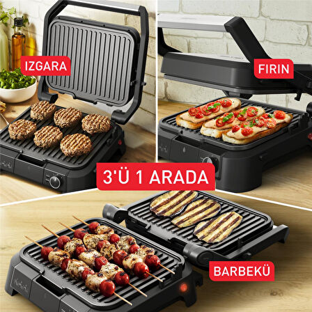 SuperGrill 3'ü 1 arada - Siyah