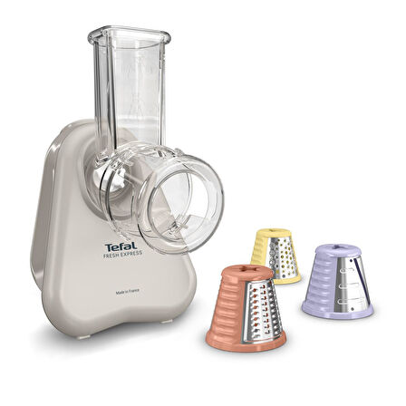 Tefal Fresh Express Rende Doğrayıcı - Açık Gri