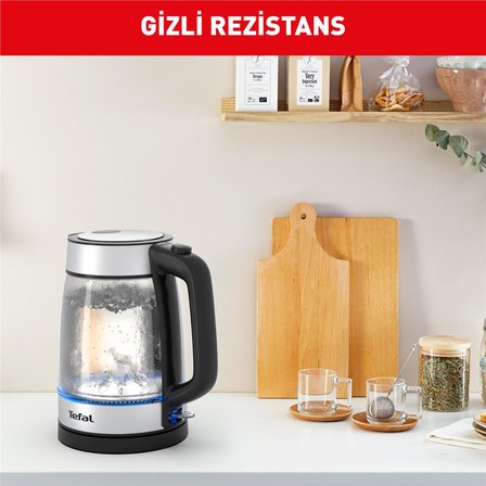 Tefal Işıklı Cam Kettle - 1,7 Litre