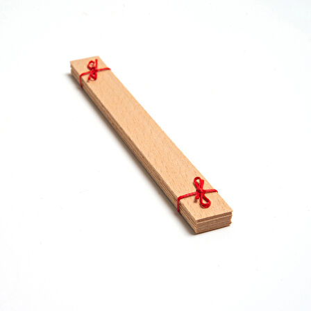 Ahşap Mum Fitili 30 Adet ( 15mm x 100mm x 0,5mm )