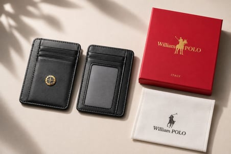 WİLLİAMPOLO Minimal Hakiki Deri Unisex Kartlık