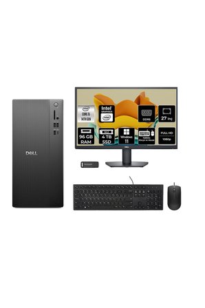 Tower ECT1250 i5 14400 96GB 4TB SSD W11H Masaüstü Bilgisayar + 27" Monitör