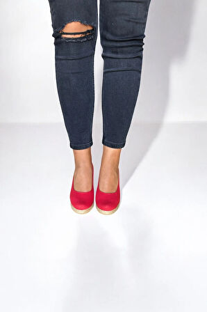 Kadın Keten Espadril – Dolgu Topuklu, Şık Yazlık Model