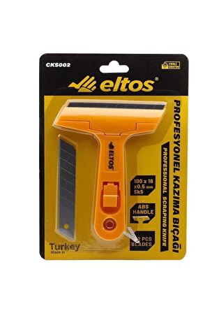 Eltos Cam Kazıma Bıçağı Yedek Jiletli Saplı 14.5 cm CKS002