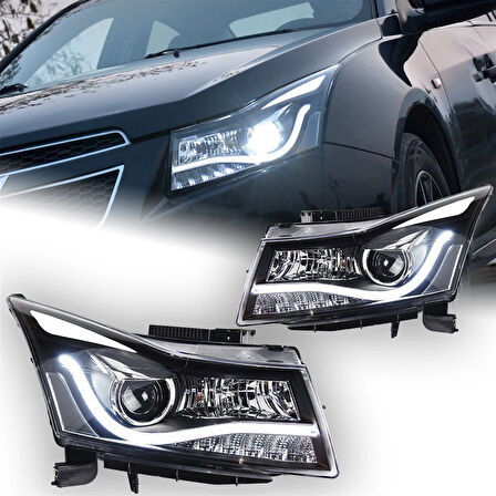 Chevrolet Cruze Kaşlı Led Far Takımı Bi-Xenon