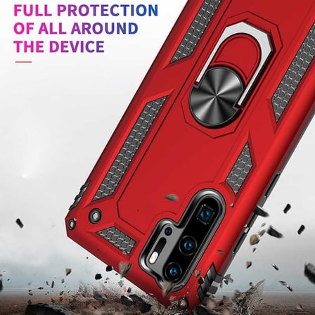 Smcase Samsung Galaxy M10s Kılıf Vega Yüzüklü Tank Kapak  Nano Ekran Koruyucu