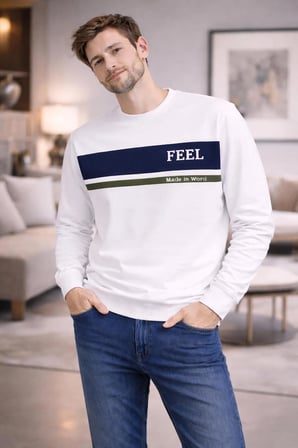 marcel erkek dar kesim flim fit bisiklet yaka desenli kazak