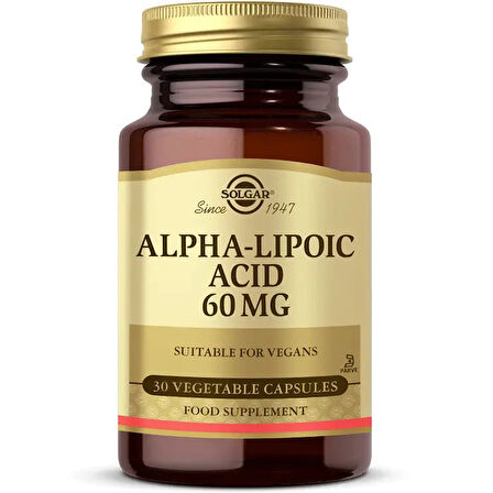 Solgar Alpha Lipoic Acid 60 Mg 60 Kapsül