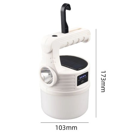 Roichil® LED Güneş Enerjili Kamp Lambası–2000 Lümen Süper Parlak, 5 Aydınlatma Modlu,USB ile Şarj Edilebilir Dış Mekan,Asılabilir Torch El Feneri