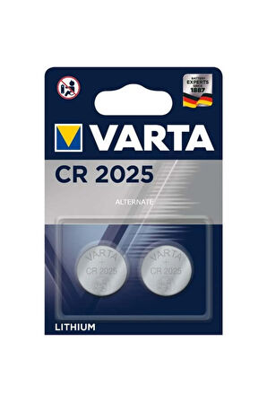 Cr 2025 3 Volt Lityum Pil 2'li