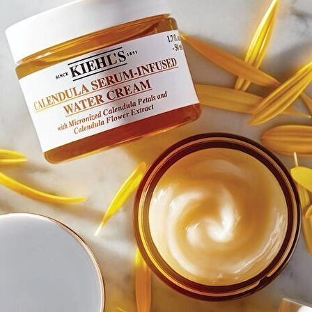 Kiehl's New York Calendula Serum-Infused Water Cream 50ml - Kadife Çiçeği Özlü Su Bazlı Nemlendirici