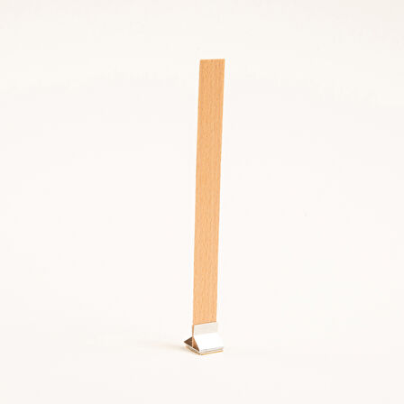 Ahşap Mum Fitili ve Yapışkanlı Fitil Sehpası 40 Adet ( 15mm x 150mm x 0,5mm )