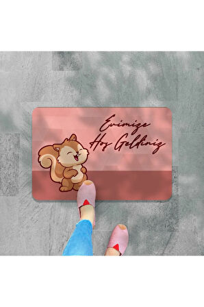 Bebek uyuyor yazılır Dekoratif Dış Kapı Önü ve Iç Mekan Paspası yıkanabilir