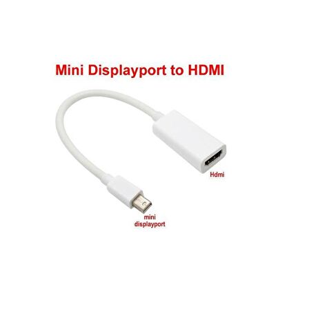 Mini Displayport To Hdmi Kablosu Çevirici Dönüştürücü Adaptör