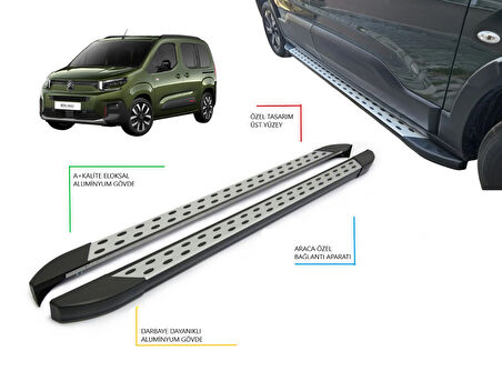 BERLİNGO CAMLI VAN KISA ŞASE NOKTALI YAN BASAMAK 2019 2020 2021 2022 2023 2024 2025 2026 2027