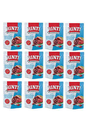 Rinti Pouch Yürekli Köpek Yaş Mama 400 Gr. X 12 Adet
