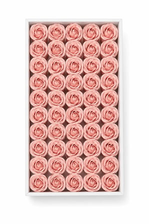 Pembe Kokulu İthal Kafa Gül 4,5 cm - 50 Adet
