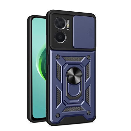 Xiaomi Redmi Note 11E Kılıf Sert Silikon Tank Aramid Sürgülü Vega Yüzüklü