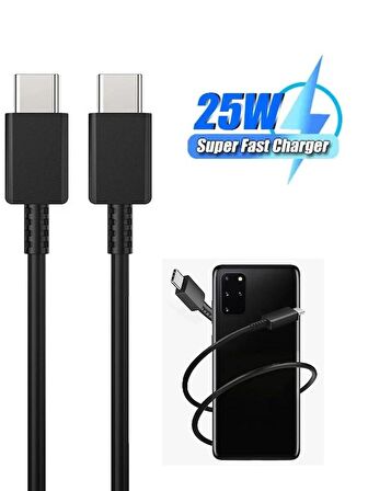 Samsung Galaxy S20 S20 Fe S21 S22 S23 S24 Ultra Uyumlu Type-c Hızlı Şarj Kablosu