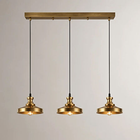 Modesco Antigua 3'lü Dekoratif Sıralı Avize