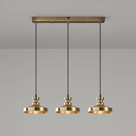 Modesco Antigua 3'lü Dekoratif Sıralı Avize