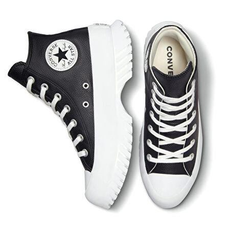 Chuck Taylor All Star Lugged 2.0 Leather Kadın Siyah Sneaker Ayakkabı A03704C