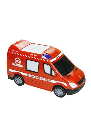 Vardem Kutulu Pilli İtfaiye Arabası SESLİ IŞIKLI ÇARPDÖN İTFAİYE ARACI 110 İTFAİYE EĞİTİCİ OYUNCAK