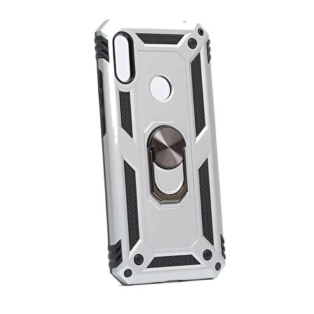 Smcase Huawei Y6s 2019 Vega Yüzüklü Tank Kapak Kılıf  Nano Ekran Koruyucu