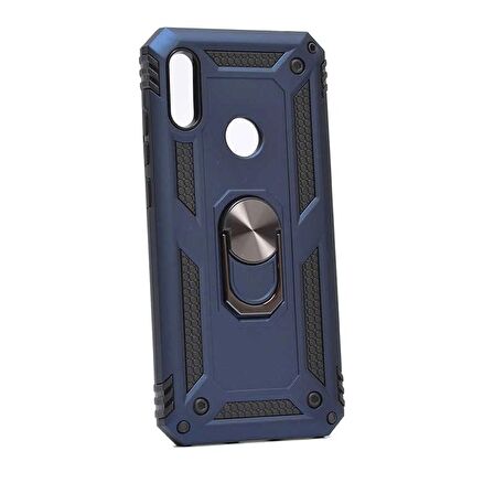 Smcase Huawei Y6s 2019 Vega Yüzüklü Tank Kapak Kılıf  Nano Ekran Koruyucu