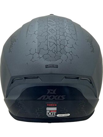 AXXIS DRAKEN S FORZA B5 MAT GREY (BİR BEDEN BÜYÜK SİPARİŞ VERİNİZ)
