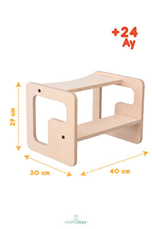 Kule StepIn Box Basamak Natural Renk