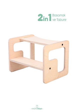 Kule StepIn Box Basamak Natural Renk