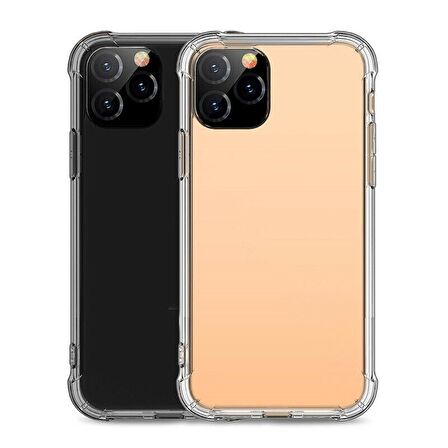 Smcase iPhone 12 Mini Kılıf Darbe Dayanıklı Sert Silikon  Tam Kapatan Cam
