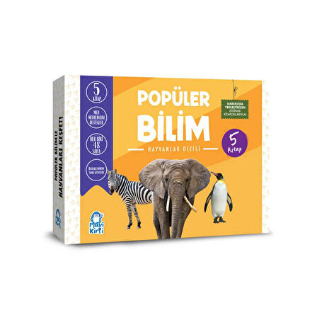 Mavi Kirpi 3. ve 4. Sınıf Popüler Bilim Hayvanlar Set (5 Kitap)