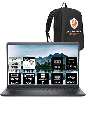 Dell Vostro 3520 i5 1135G7 36GB RAM 1TB SSD 15.6'' FHD W11HOME N2062PVNB3520 & PER4 ÇANTA