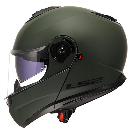 LS2 STROBE 2 MAT YEŞİL ÇENE AÇILIR KASK