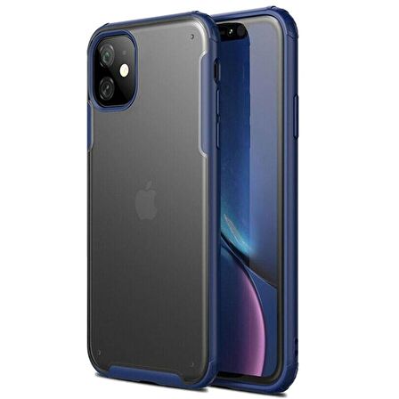 Smcase iPhone 12 Mini Kılıf Vonk Hibrit Silikon  Tam Kapatan Ekran Koruyucu