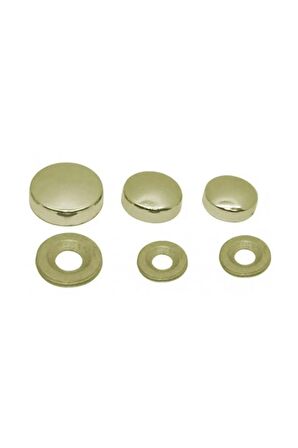 Metal Vida Kapama Zamak 15 Mm Altın Sarı ( 10 Adet )