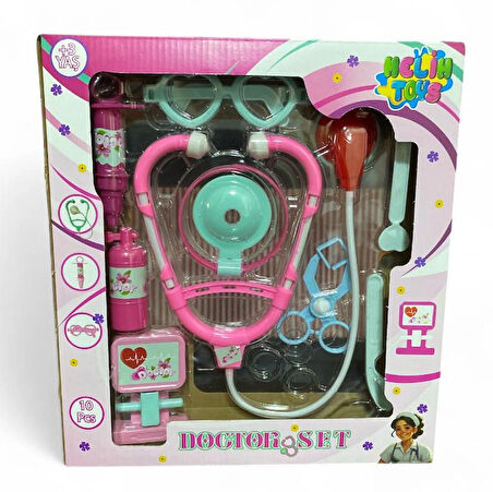 9 Parça Kutulu Eğitici Doktor Seti 3512