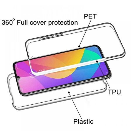 Smcase iPhone 12 Mini Kılıf Ön Arka 360 Silikon