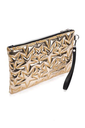 2'li Çanta Paketi Yıldız Desenli Portföy El Çantası Bilek Askılı Clutch Çanta