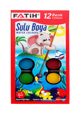 12 Li Kuru Boya - 12 Li Sulu Boya - 12 Li Pastel Boya Toplam 36 Parça