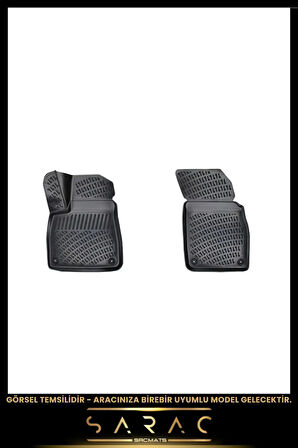 Renault Kangoo 2003 Model Panelvan Araca Özel 3d Havuzlu Paspas(2 PARÇA)