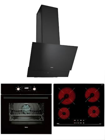 Teka Siyah Ankastre Set (TZ 6415 Ocak + HAK 627 Fırın + ATV 60 Davlumbaz)