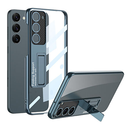 Gpack Samsung Galaxy S23 Kılıf Kamera Korumalı Lego Standlı Kapak