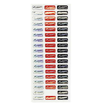 Sticker Kabartmalı Stiker Defter, Planlayıcı Etiket Atatürk mini imza(cb468) 16x7 cm