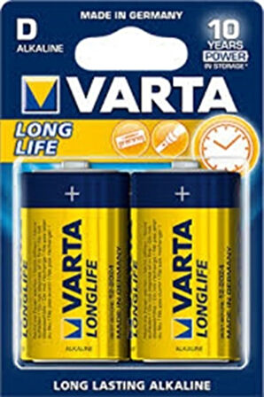 Varta Longlife Alkalin D Büyük Boy Pil
