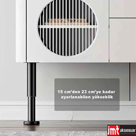 15*23 cm Ayarlanabilir (Siyah) Destek Ayağı Mobilya Kanepe Baza Koltuk Dolap Ayağı